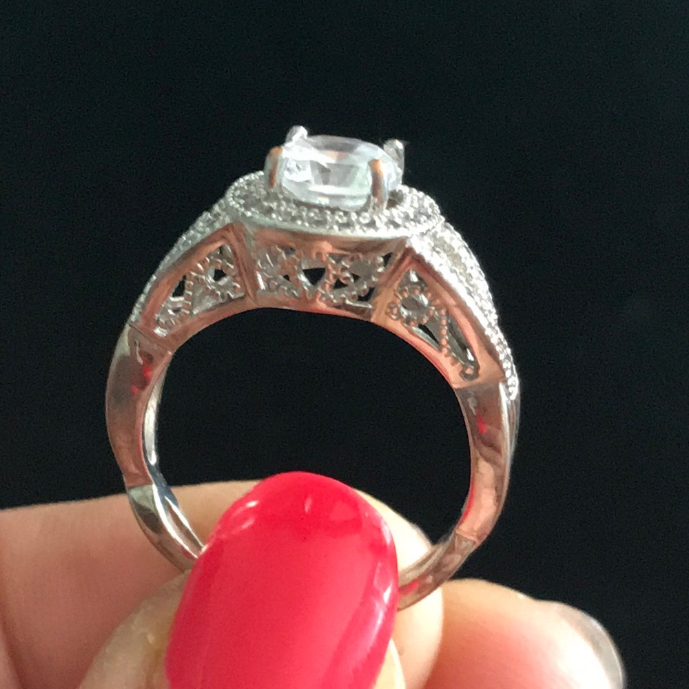 💍 Beautiful Silver, Artificial Diamond Ring 💍